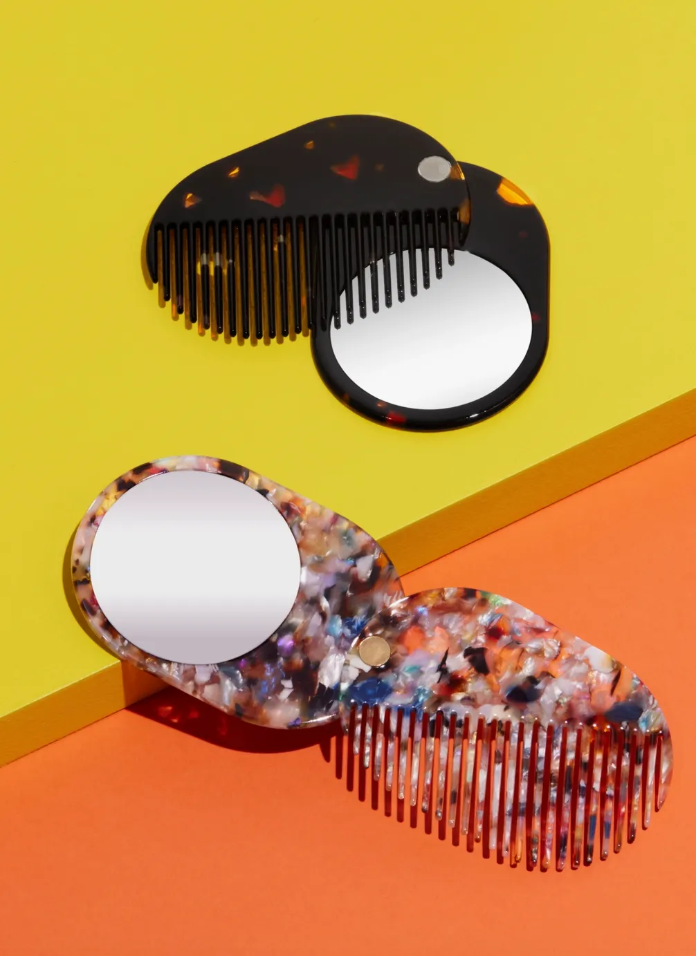 2 in 1 Pocket Comb Mirror in Multi Party