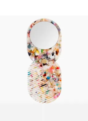 2 in 1 Pocket Comb Mirror in Multi Party