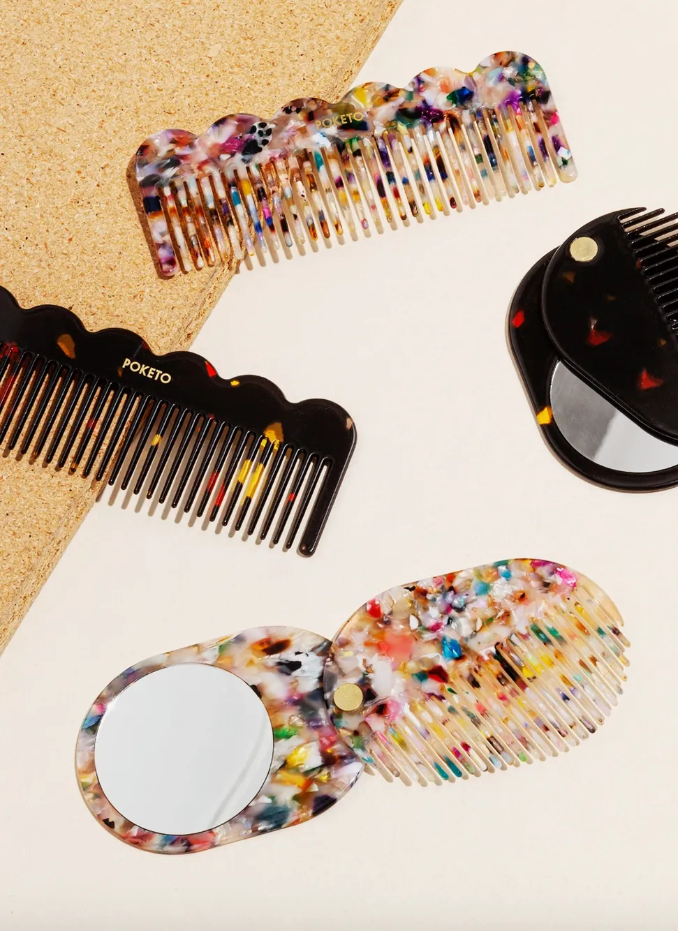 2 in 1 Pocket Comb Mirror in Multi Party