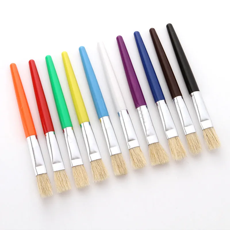 20-Piece Candy Color Oil Painting Brush round Rod Graffiti Painting Brush