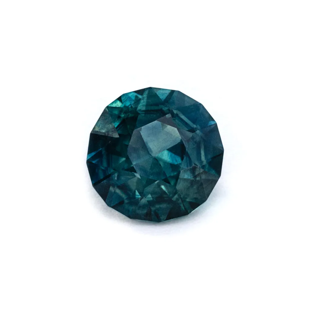 3.19ct Teal Montana Sapphire Round