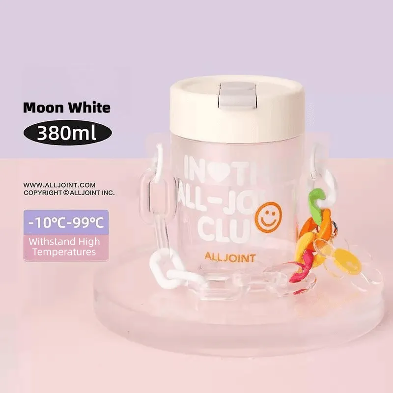 ALLJOINT cartoon straw cup 380ML