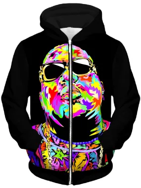 Biggie Drome Unisex Zip-Up Hoodie