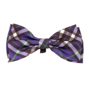 Bow Tie | Bias Plaid Purple