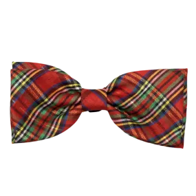 Bow Tie | Red Lurex Plaid