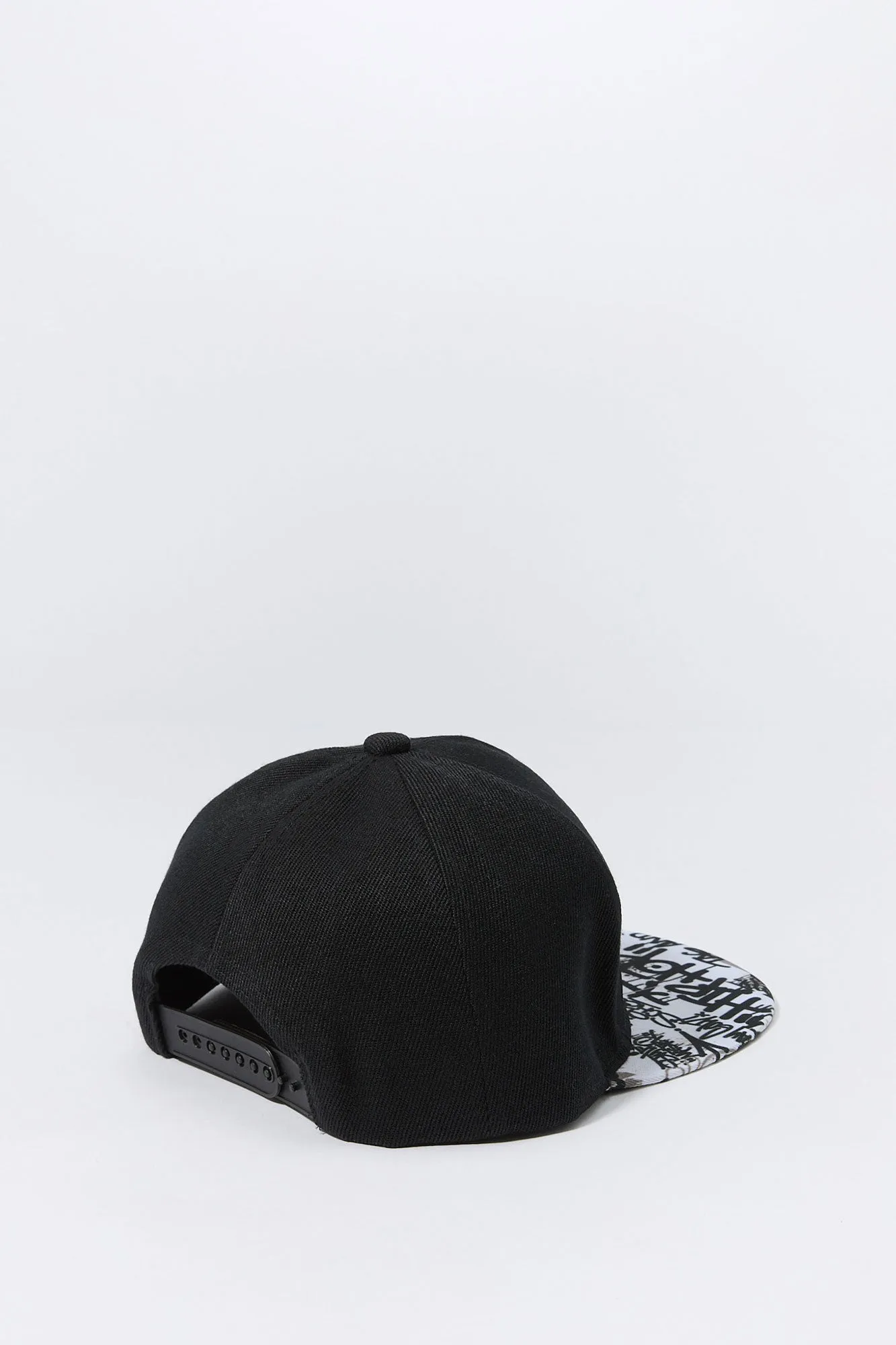 Brooklyn Embroidered Graffiti Print Snapback Hat