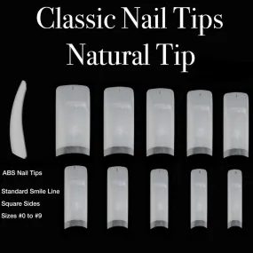 CLASSIC Natural Nail Tips 100/300ct