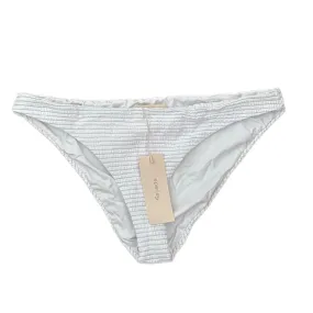 Eberjey White $88 Waves Annia Bikini Bottom Medium