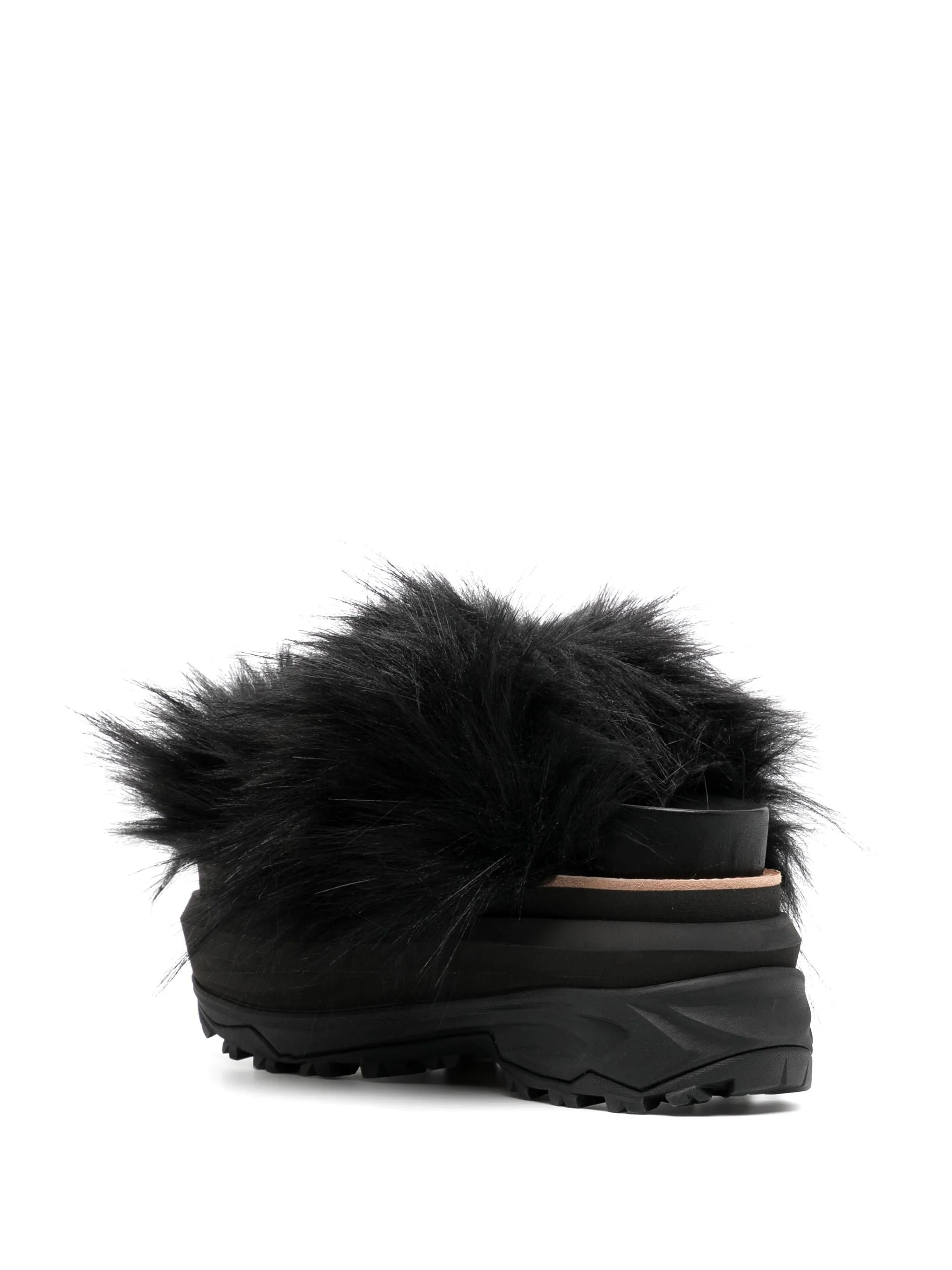 Faux Fur Sandals