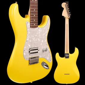 Fender Tom DeLonge Stratocaster Electric, Graffiti Yellow 6lbs 15.8oz