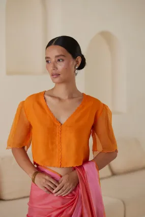 Fleeting Moments Orange Blouse