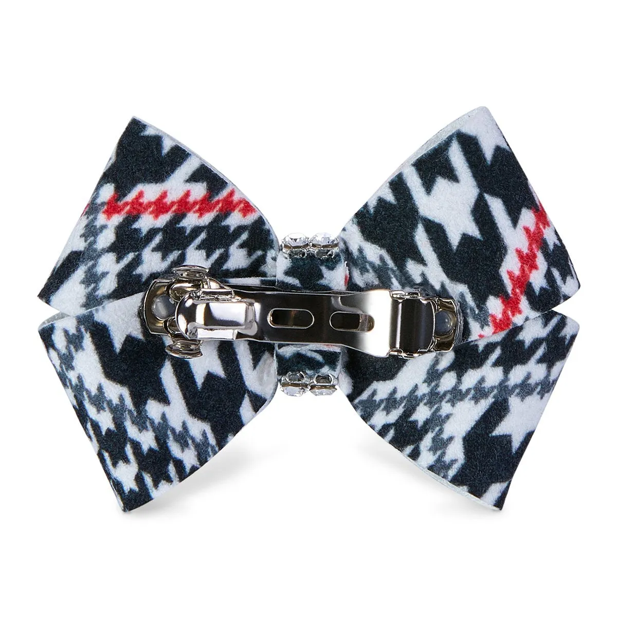 Glen Houndstooth Nouveau Bow Hair Bow