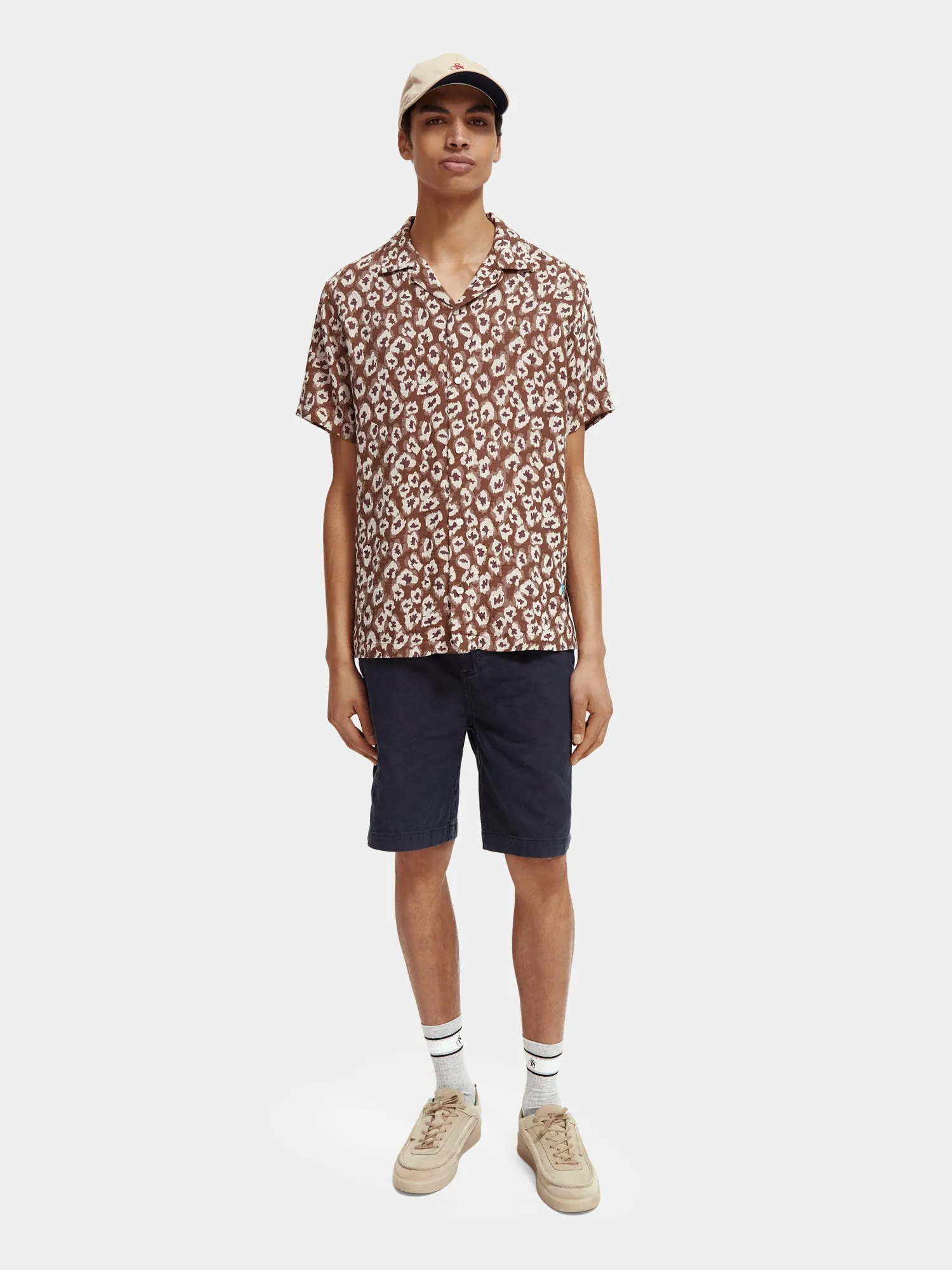 Jacquard camp shirt