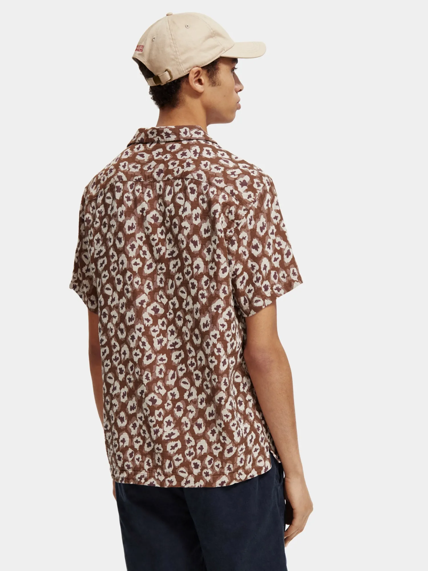 Jacquard camp shirt