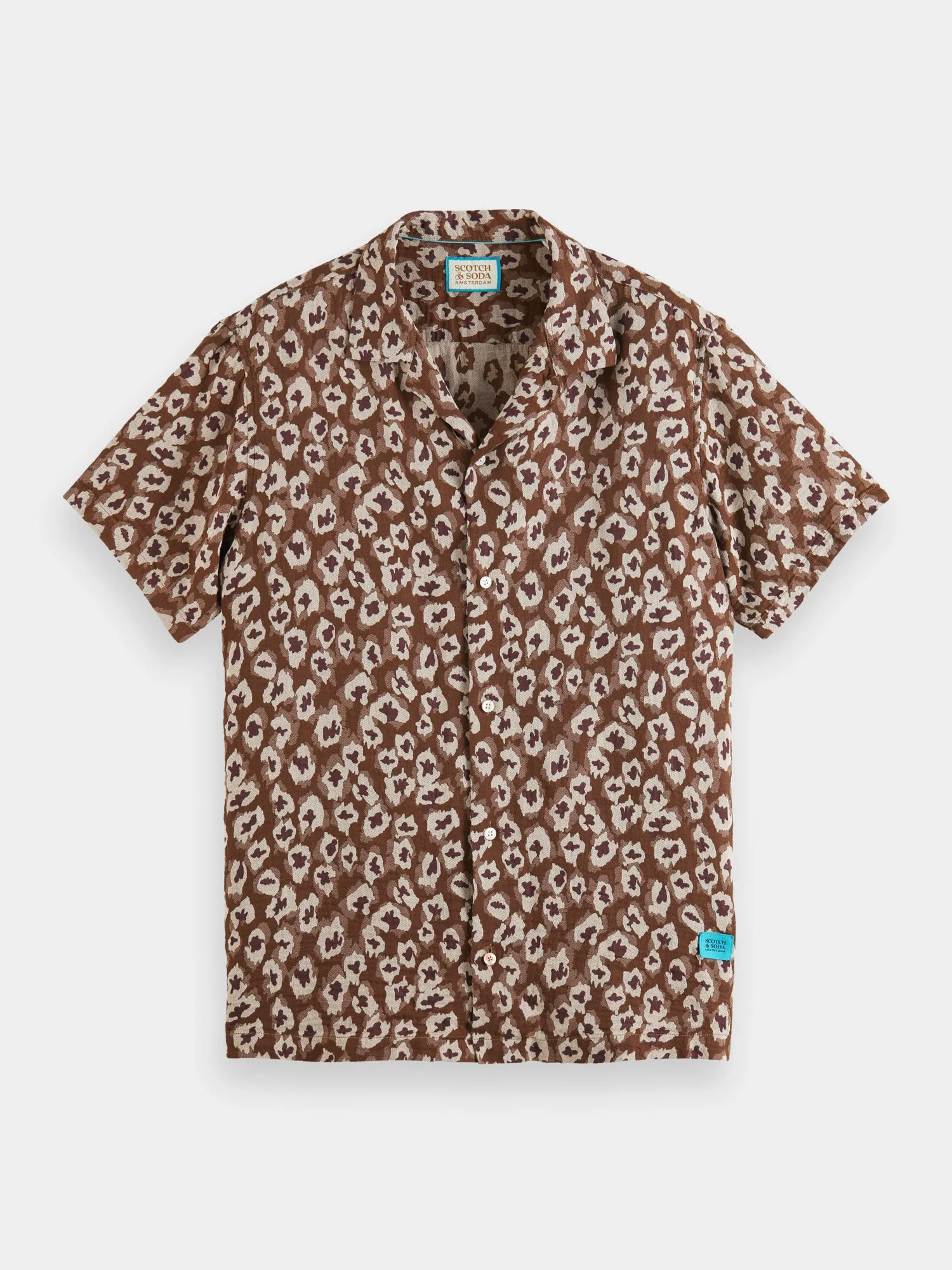 Jacquard camp shirt