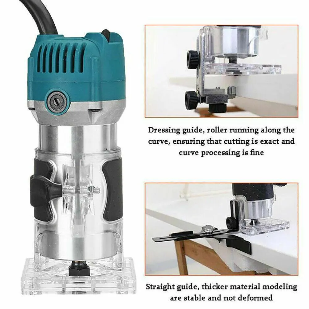 JPT BNKTOP MP-700 700W 3000 RPM Heavy Duty Professional Wood Trimmer/Router (6-6.35 mm) machine