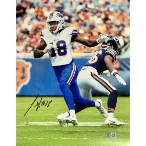 Justin Shorter Signed Running Route vs Bears Photo