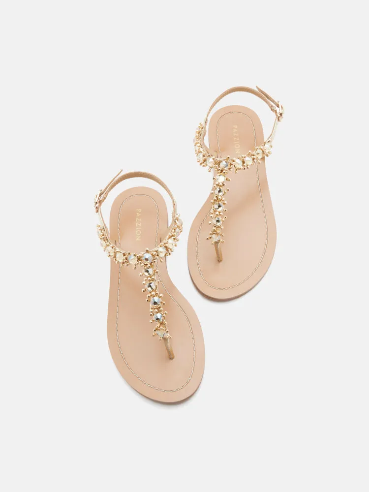 Kienna Embellished T-bar Sandals