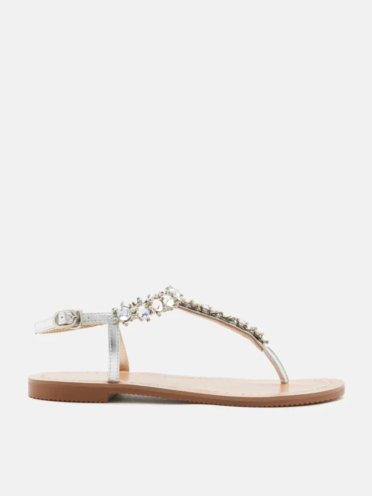 Kienna Embellished T-bar Sandals