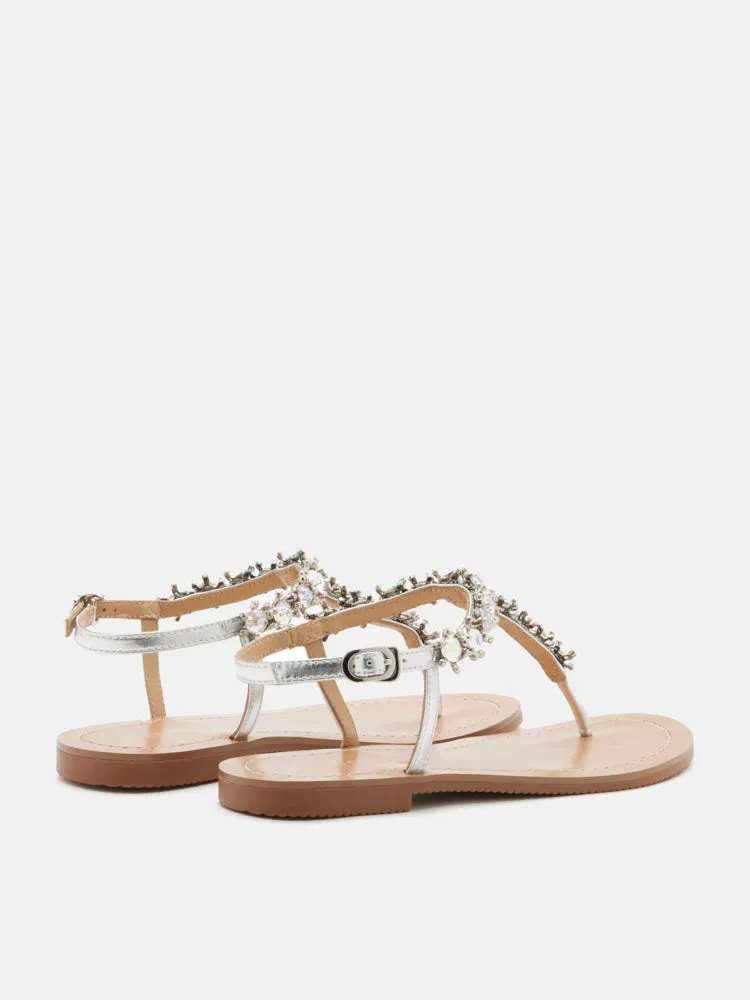 Kienna Embellished T-bar Sandals