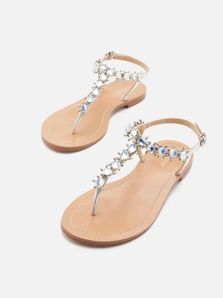 Kienna Embellished T-bar Sandals