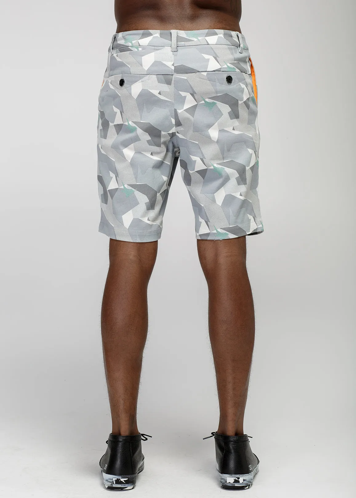 Konus Men's Digital Camo Cargo Shorts in Gray