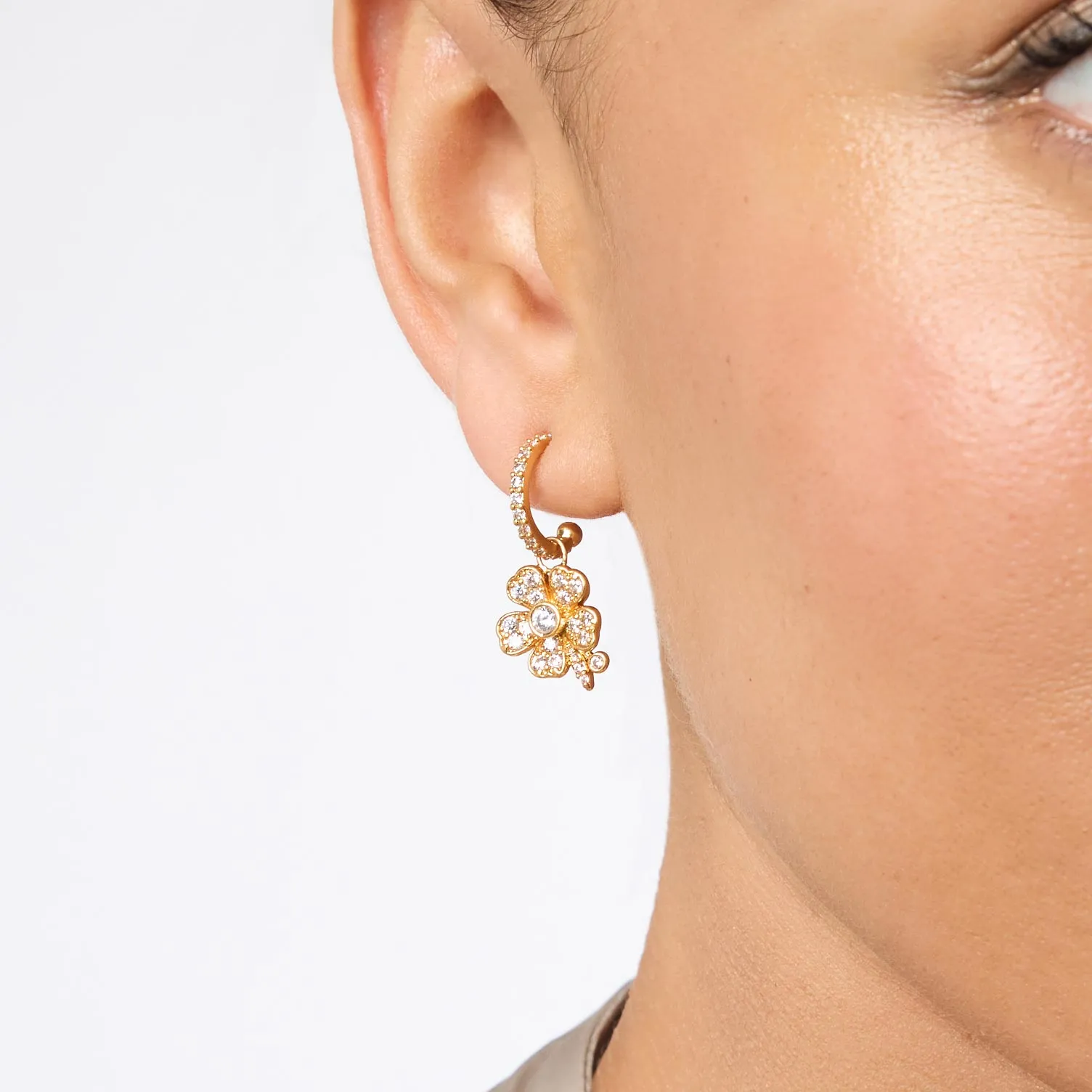 Laurel Hoop & Charm Earring