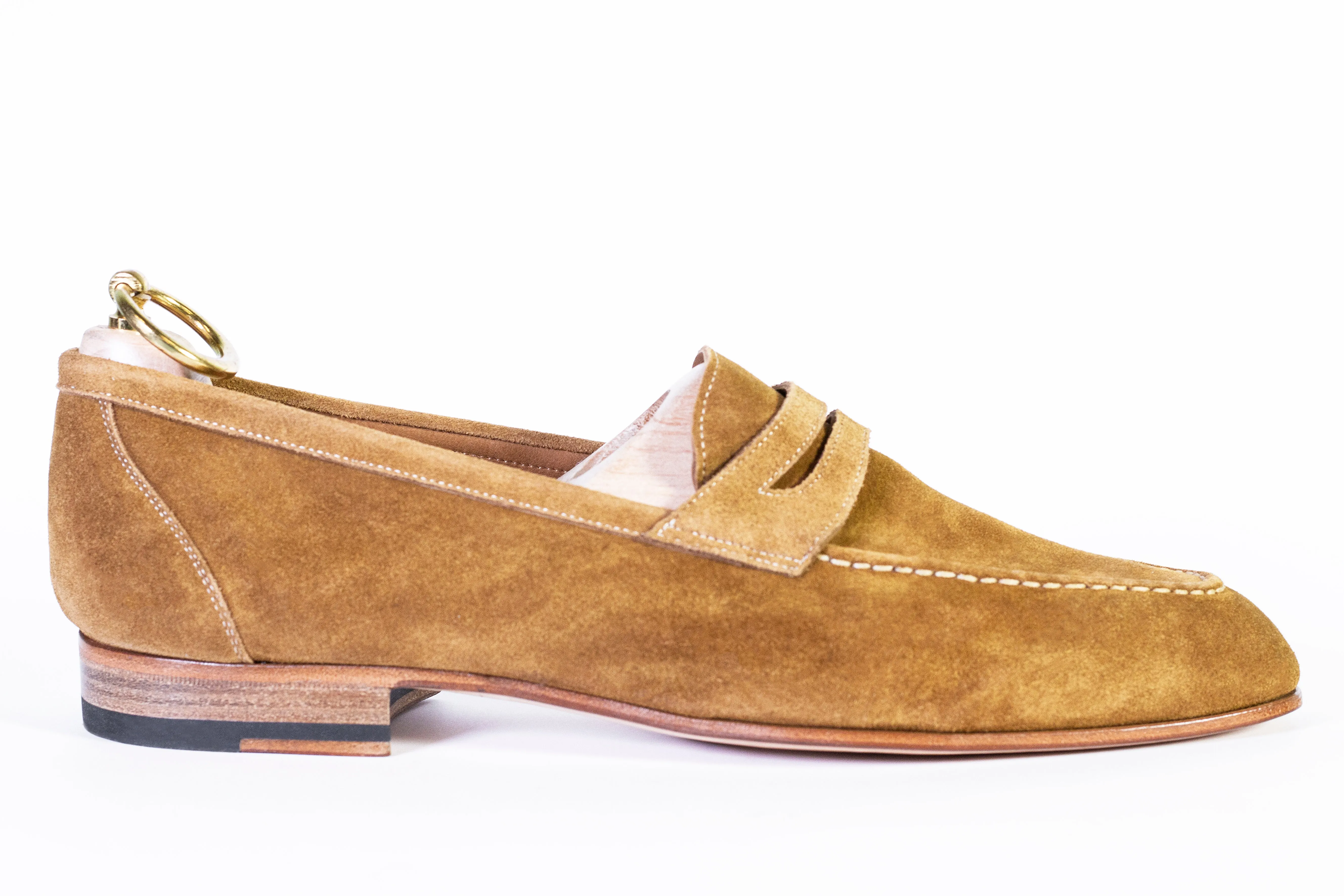 LOAFER UNLINED WITH PENNY STRAP SUEDE LEATHER