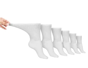 Men's Cotton Diabetic Crew Socks (6 Pair)