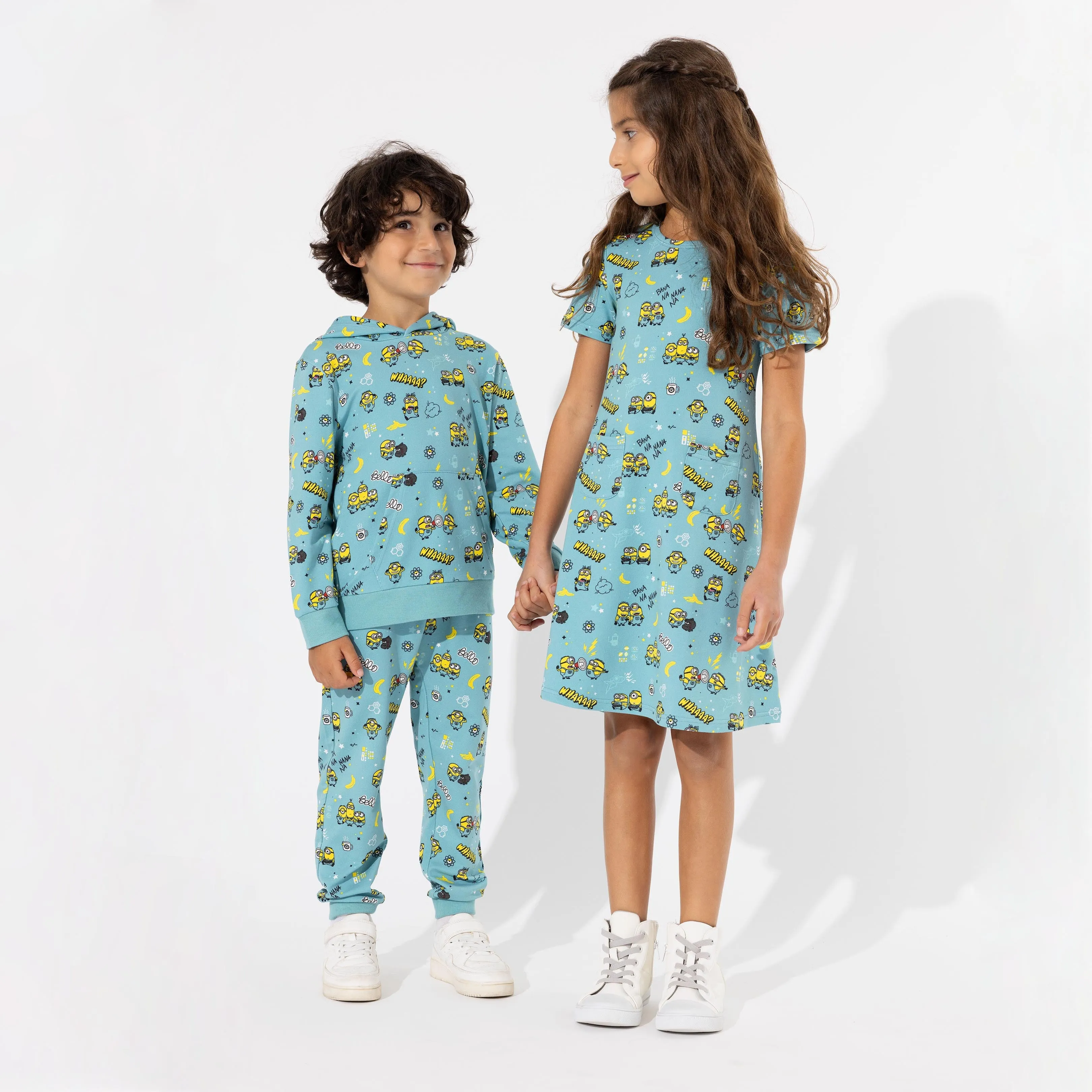 Minions Bello Banana Bamboo Terry Daywear Kids Jogger Set