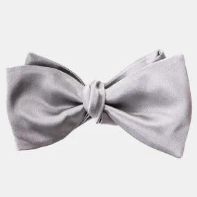 Negroni - Silk Bow Tie - Silver Grey