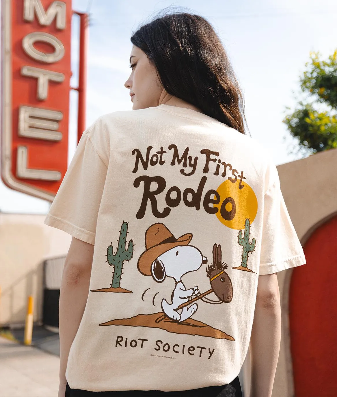 Peanuts Not My First Rodeo Boyfriend Tee