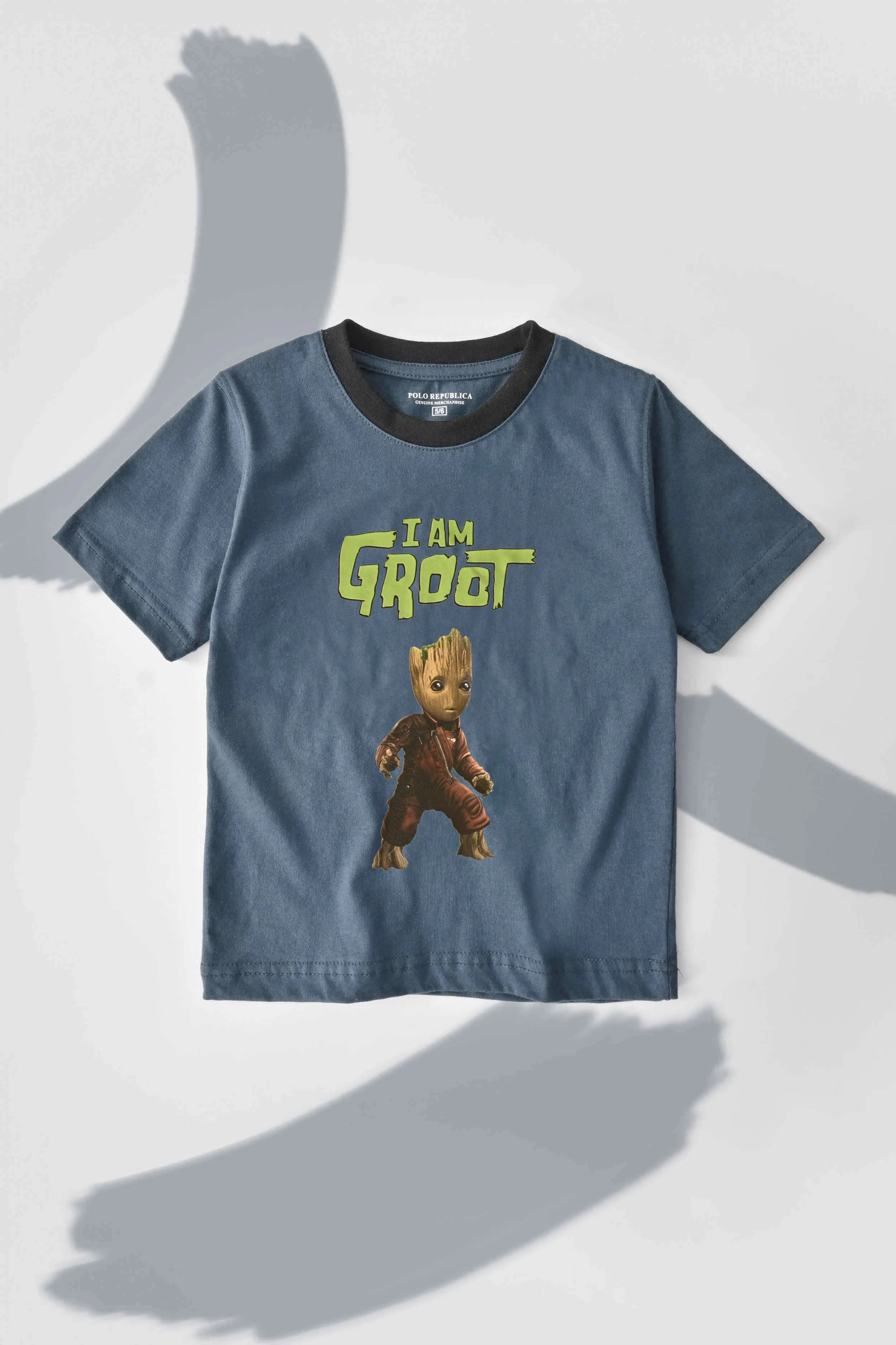 Polo Republica Kid's Superhero I Am Groot Printed Tee Shirt