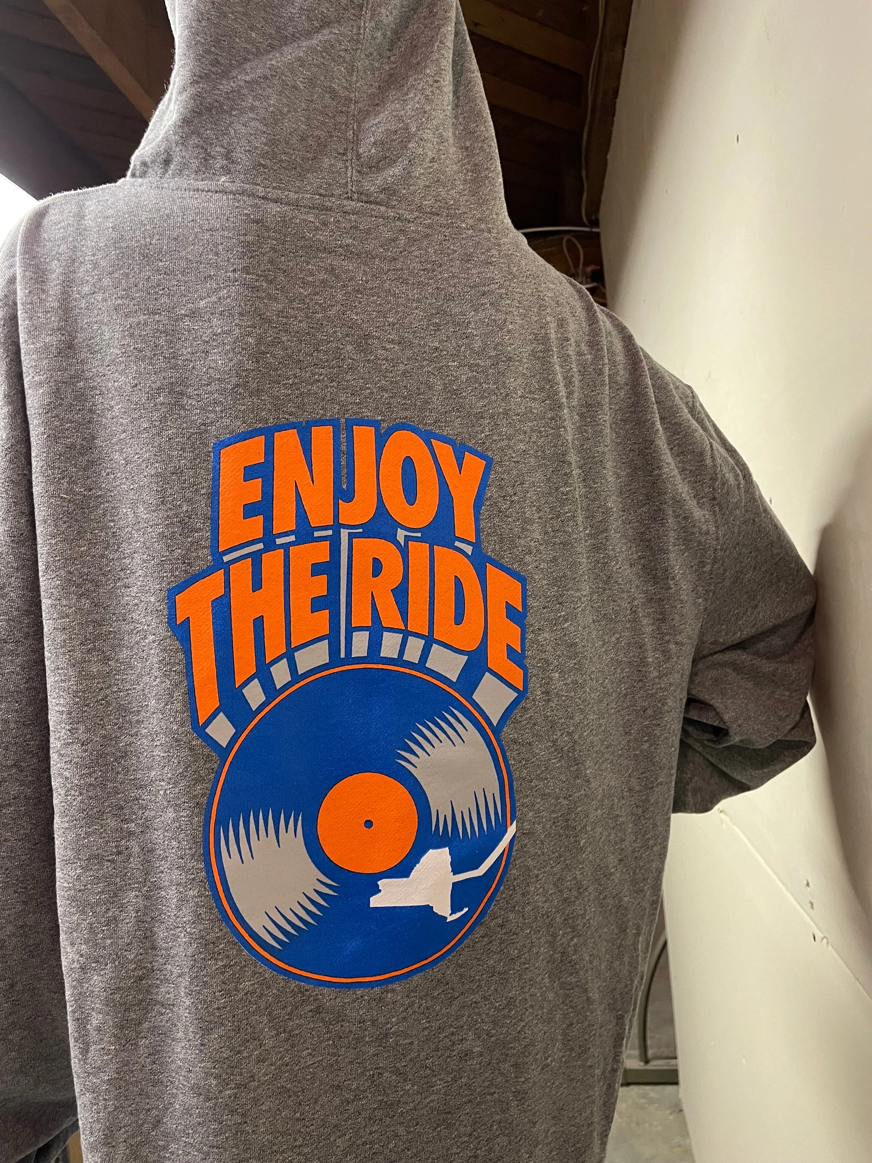 Retro Baller Enjoy The Ride Zip Up Hoodie