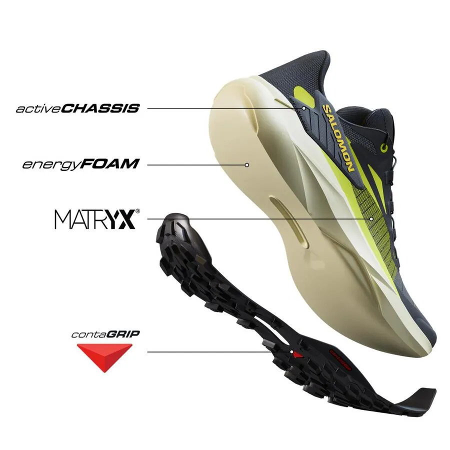 Salomon Genesis | Black / Sulphur Spring / Transparent Yellow | Mens