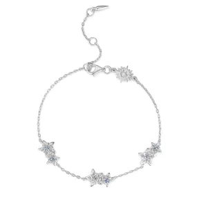 Silver Bracelet - Poinsettia