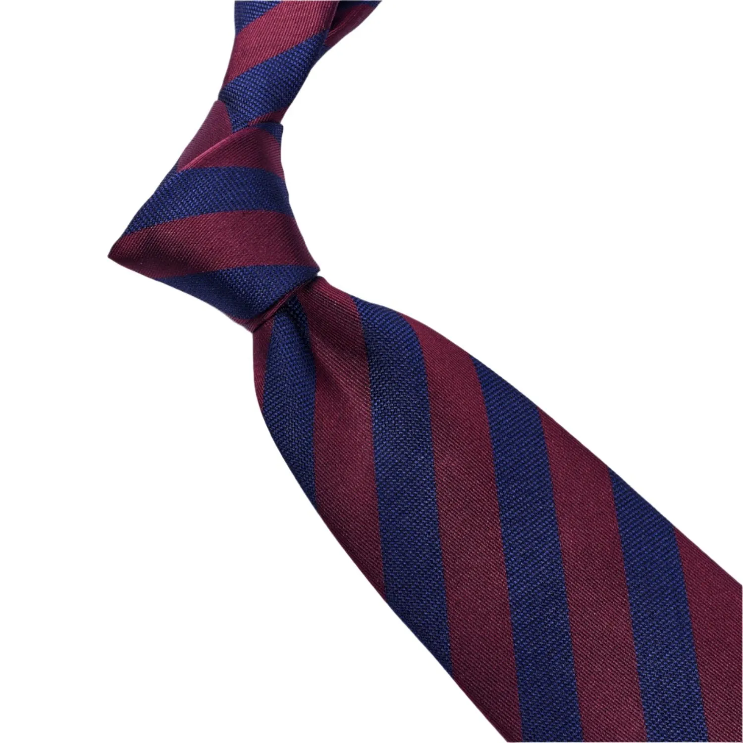 Sovereign Grade Woven Navy and Burgundy Rep Tie, 150 cm