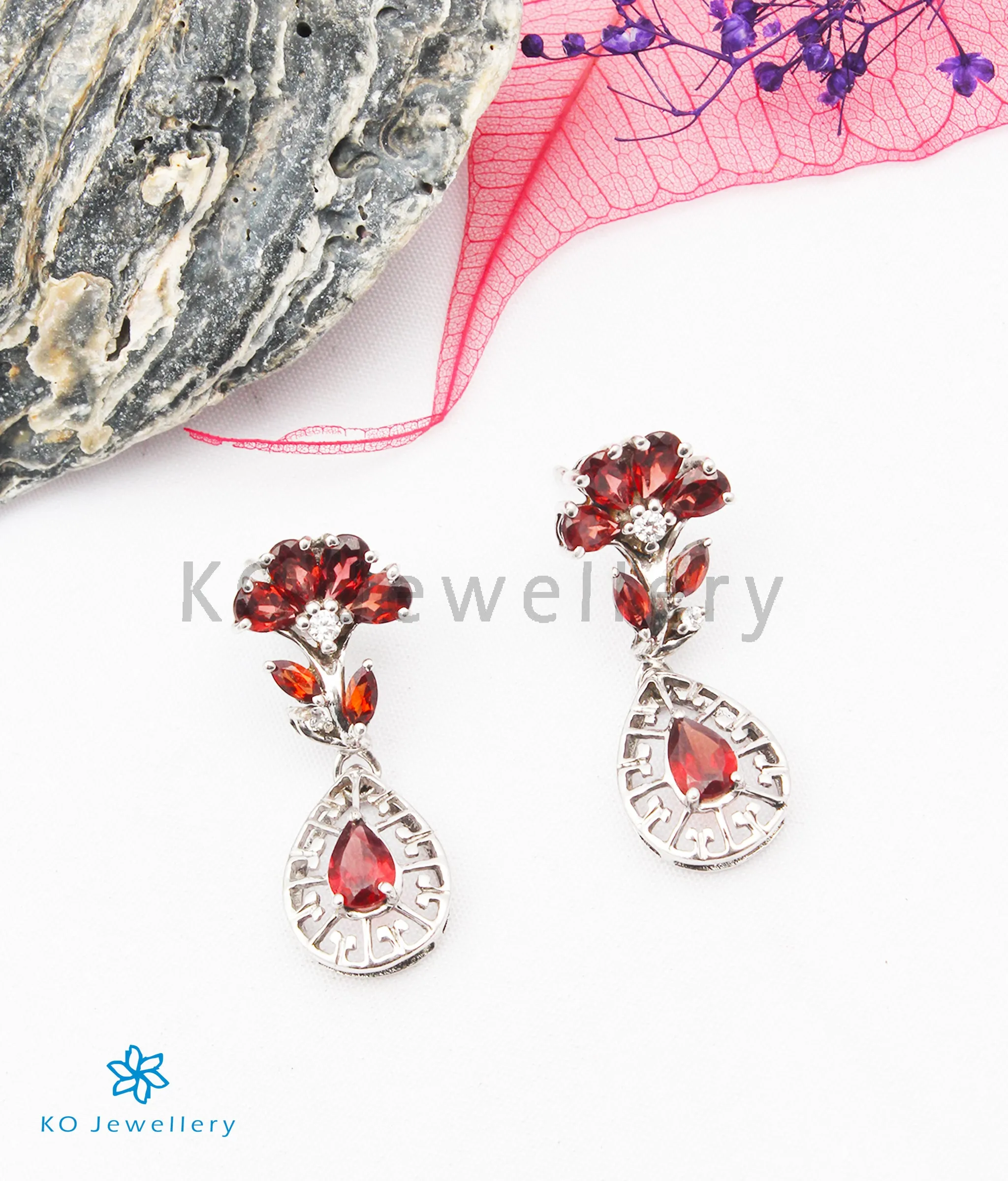 The Angelina Silver Gemstone Earrings