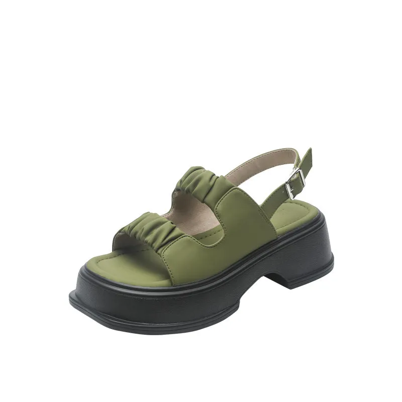 Women Minimalist Casual Chunky Sole Sandals