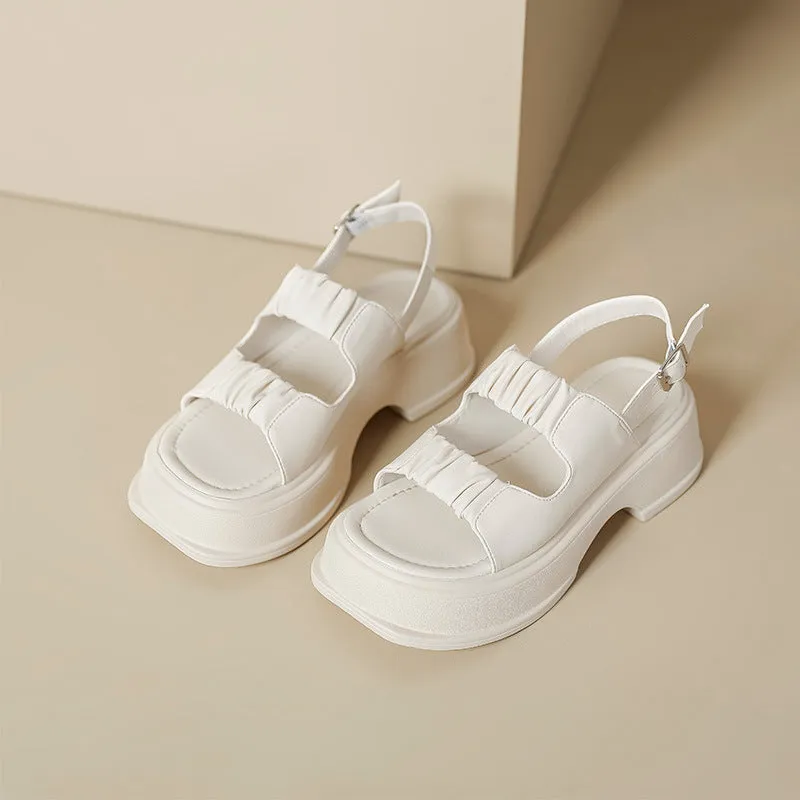 Women Minimalist Casual Chunky Sole Sandals